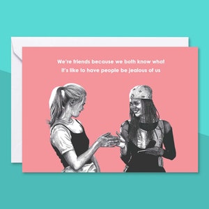 Clueless Greetings Card With Envelope | Blank Card with Envelope | Birthday Card | Galentine's Day Card | Friendship Notelet