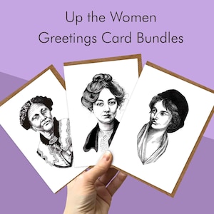 Suffragette Greetings Card Set | Feminist Notelets | Votes For Women Cards | Greetings Card Bundle