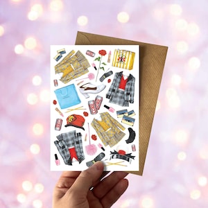Clueless Movie Greetings Card: 90s Rom-Com Birthday Card
