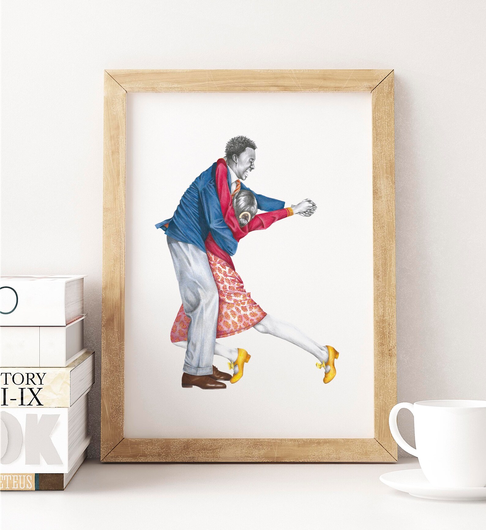 You ve been tangoed print lindy hop art print hand etsy