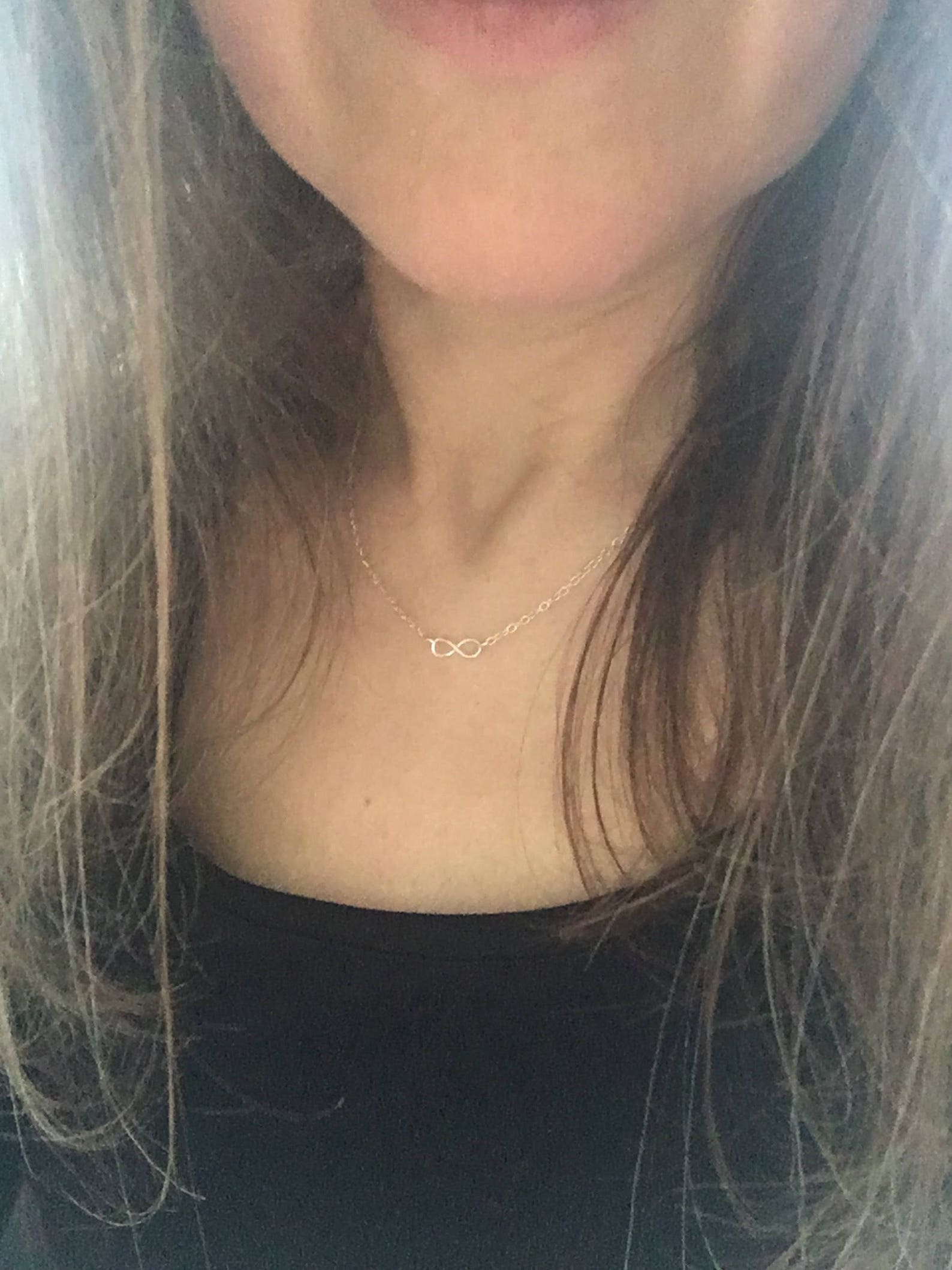 Infinity Necklace Sterling Silver Mother and Daughter - Etsy UK