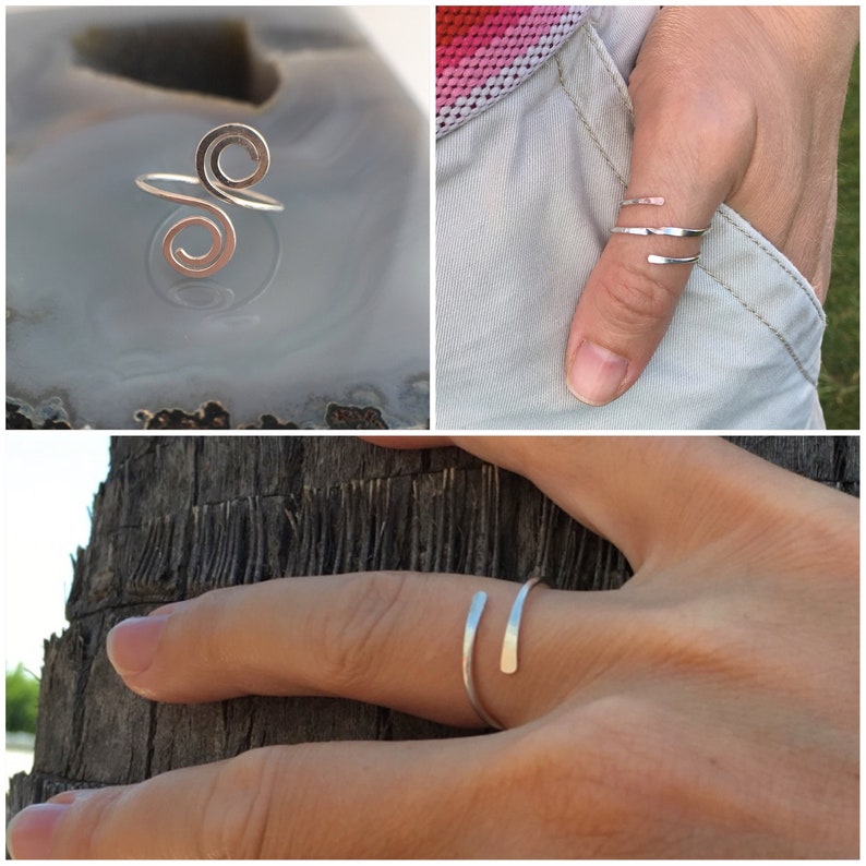 Adjustable Sterling silver ring temporary engagement ring | Etsy