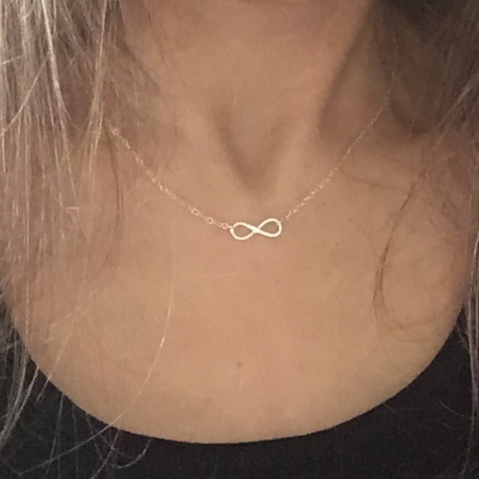 Infinity Necklace Sterling Silver Mother and Daughter - Etsy UK