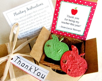 Teacher Gift – Seed Paper Apple Planting Kit