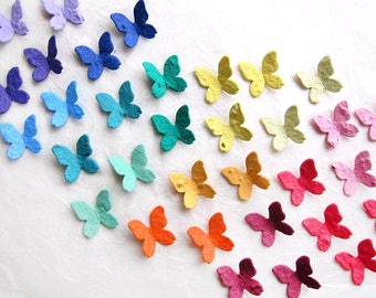 100+ Seed Bomb Butterflies Flower Seed Confetti - Plantable Paper Butterfly Wedding Favors