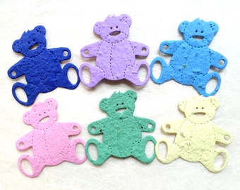 10+ Seed Paper Teddy Bear Baby Shower Favors