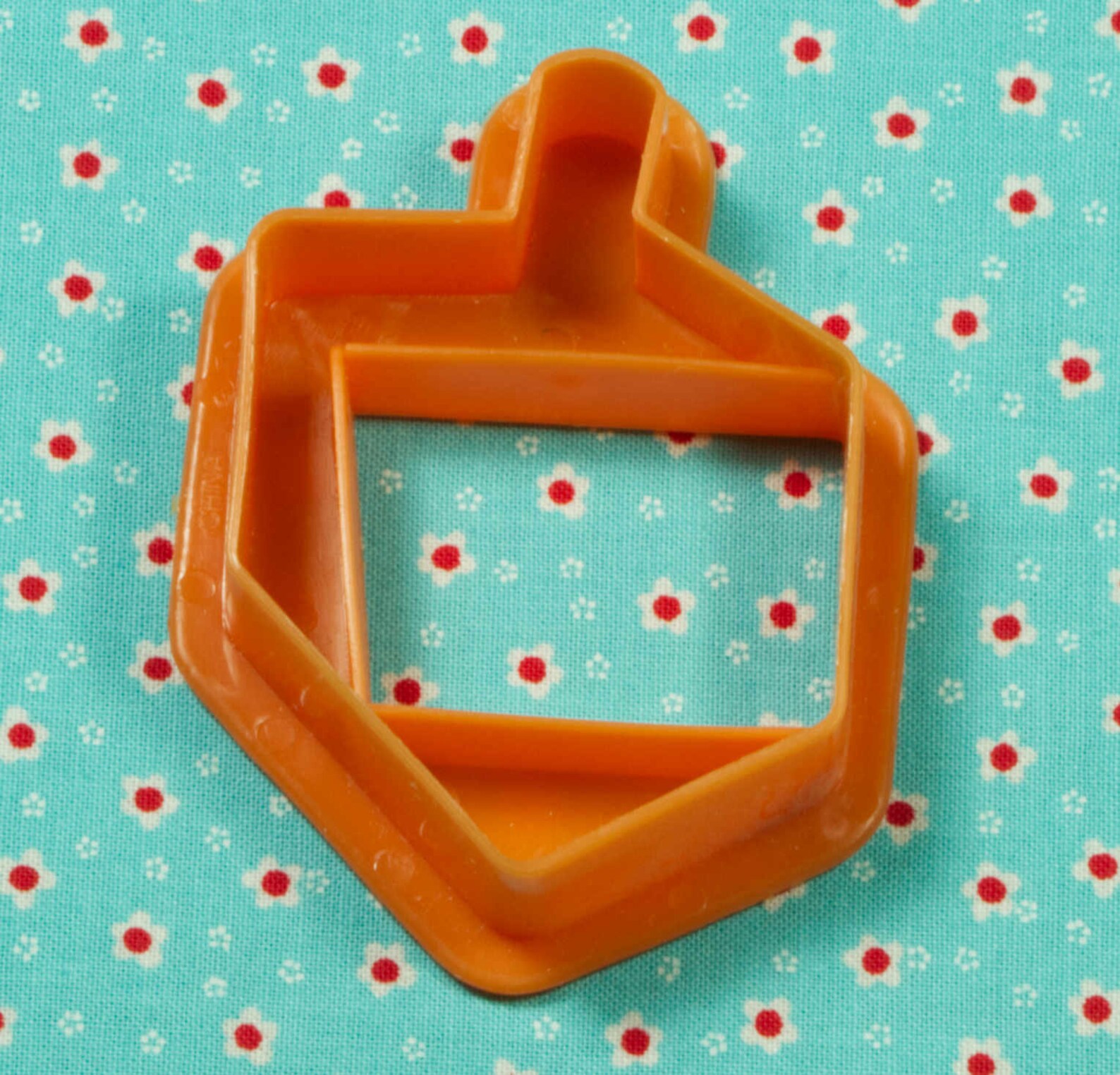 1990's Tesco Orange Plastic Dreidel Cookie Cutter Etsy