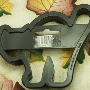 1991 Wilton Black Cat Halloween Plastic Cookie Cutter