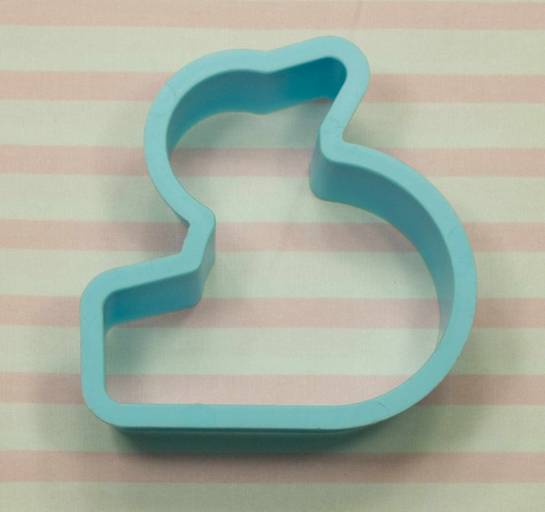 Easter Baby Shower 1980/'s Turquoise Duck Plastic Cookie Cutter