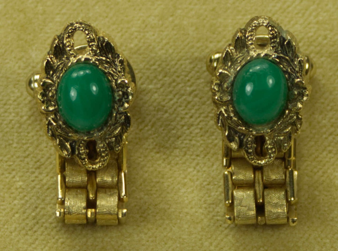 Boutons De Manchettes (Cufflinks) Goldtone Années 70 - Modèle 52317 - Occasion