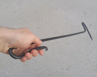 Hand Forged Fire Poker, Fire Poker, Fire Place Poker, Camp Fire Poker, Fire Pit Poker, Blacksmith Fire Poker, Blacksmith, Hand Forged