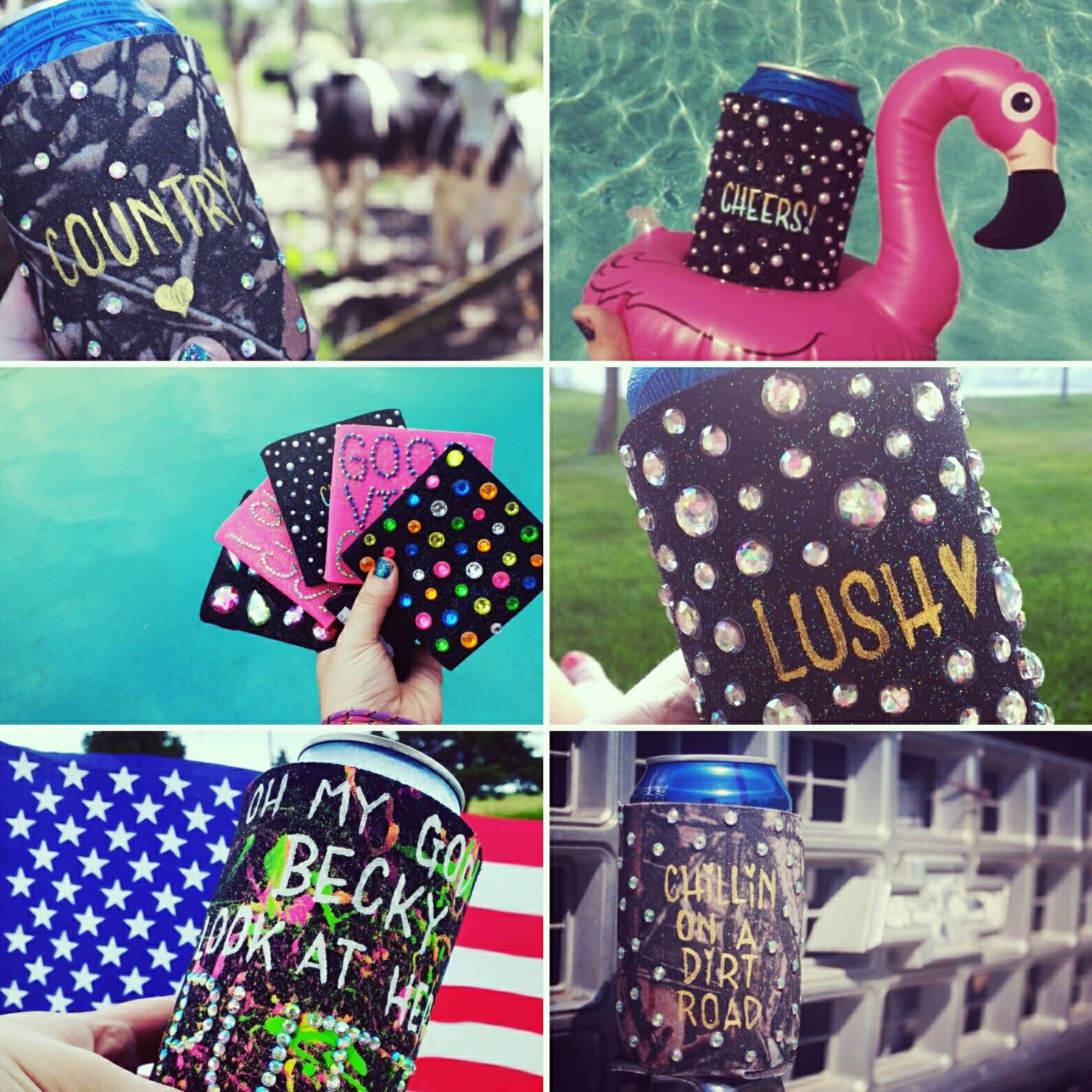 Tailgates Tallboys and Touchdowns Nebraska Beer Cozy // Etsy
