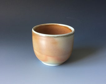 Wood fired porcelain cup