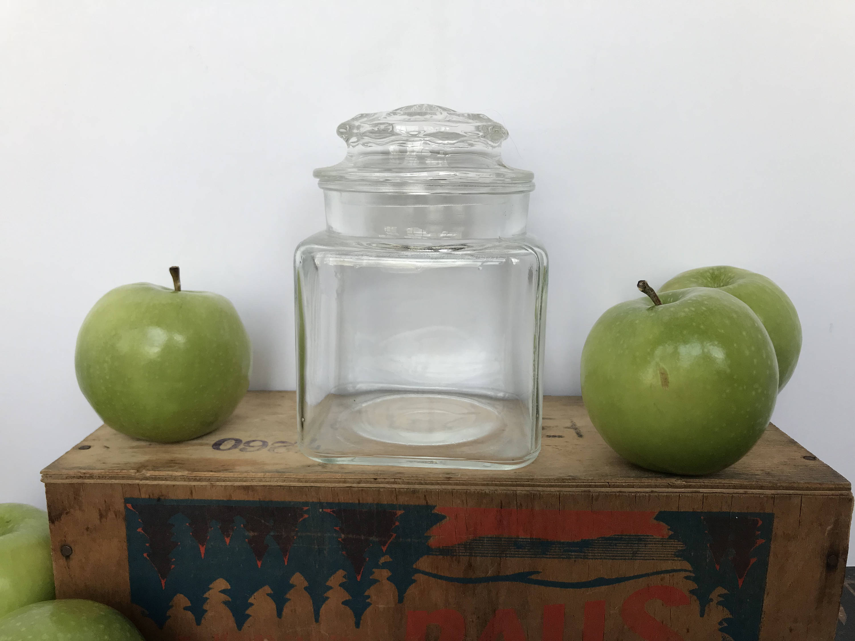 vintage apothecary jars with lids