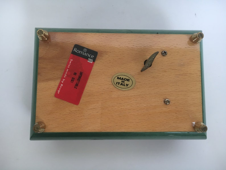 Beautiful Inlaid Wood Music Jewelry Box Swiss Made By Reuge Etsy