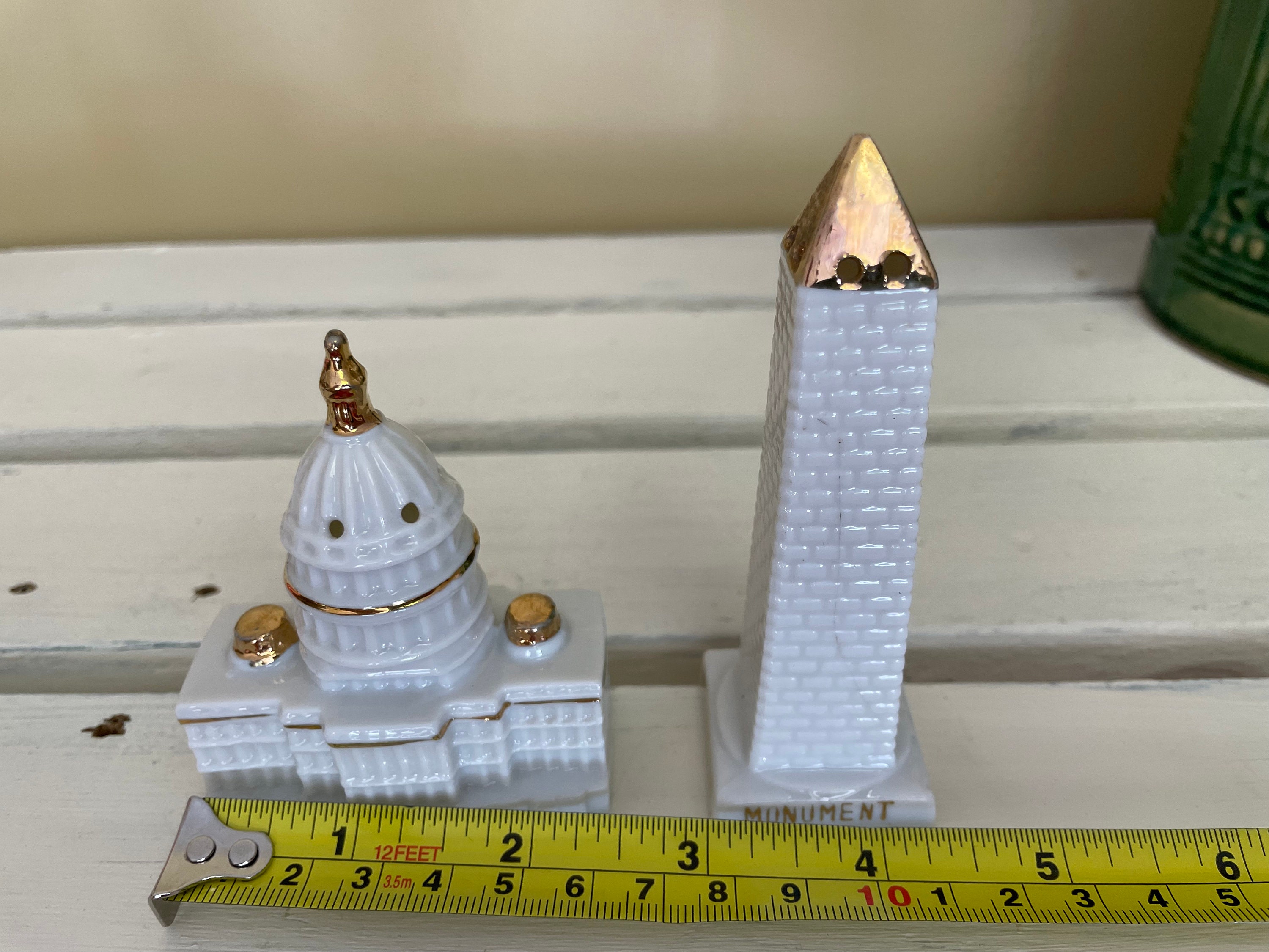 Dining & Serving Ceramic Washington DC Captial Building and Washington Monument White Salt and