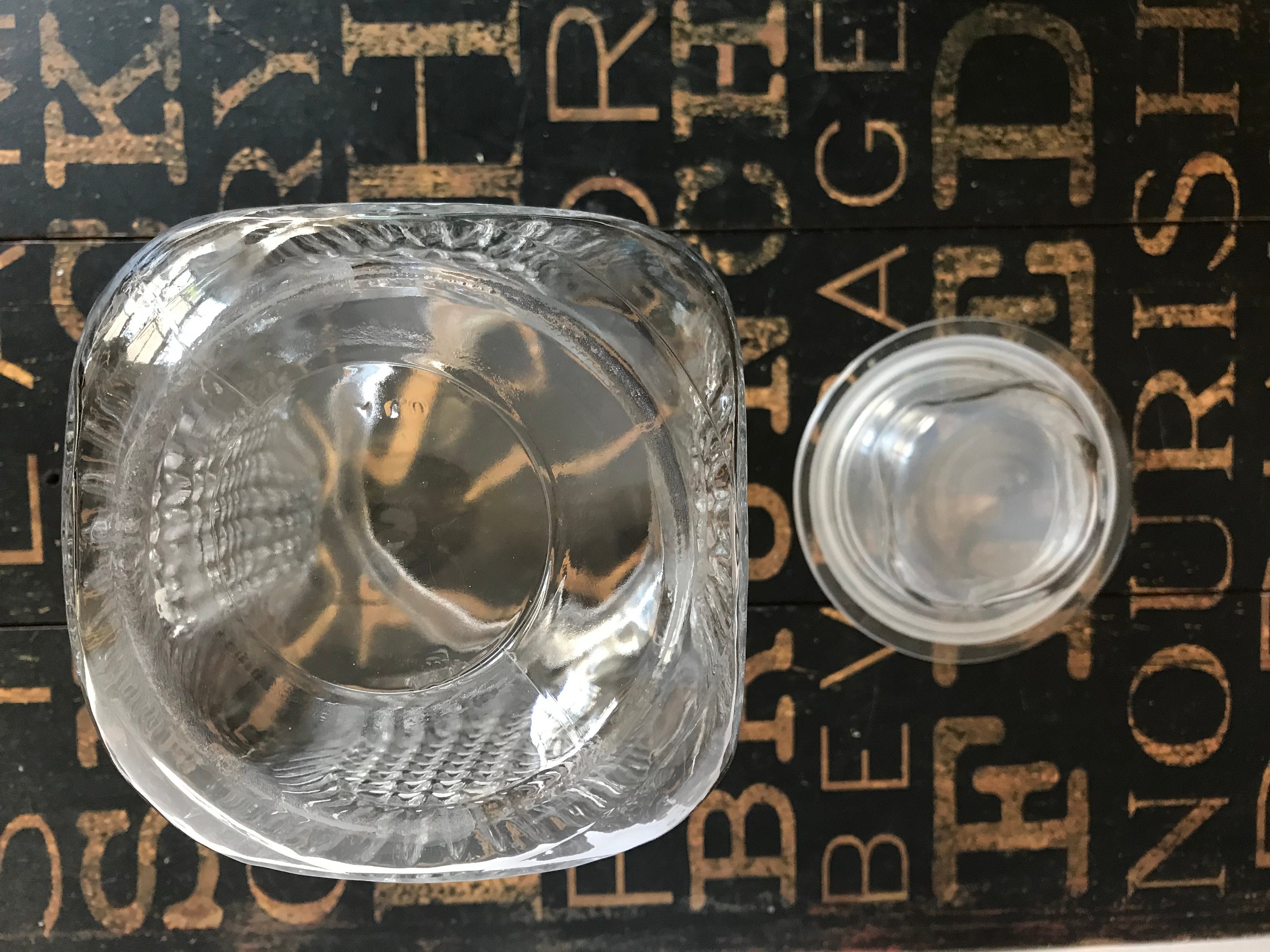 Anchor Hocking Glass Sunflower Canister, farmhouse kitchen ...