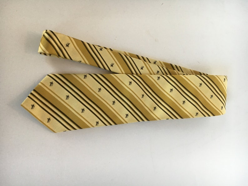 Burberry London Silk Tie in Yellows & Browns W/ Brown Burberry - Etsy