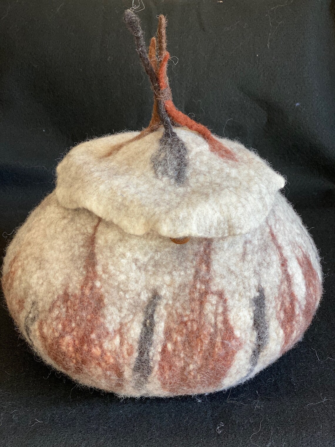 Wool Felted Basket Etsy