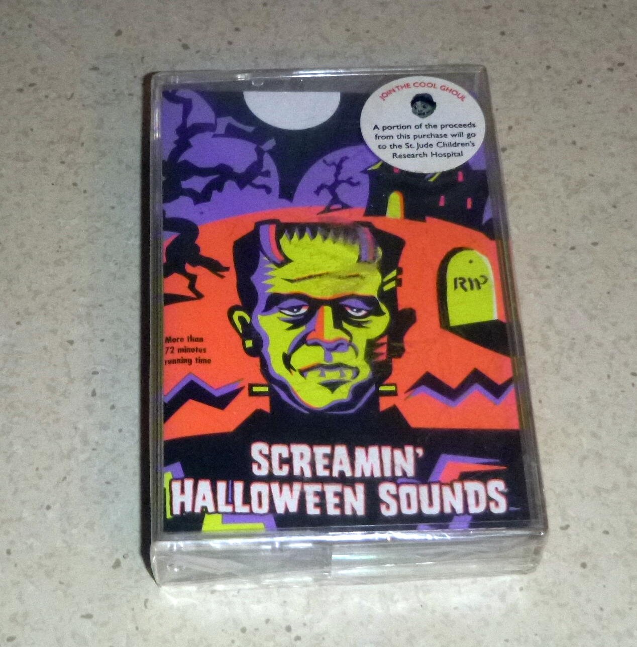 HALLOWEEN SCREAMIN' SOUNDS Cassette Tape 1997 Dominion K-Tel Vintage Unused Tape