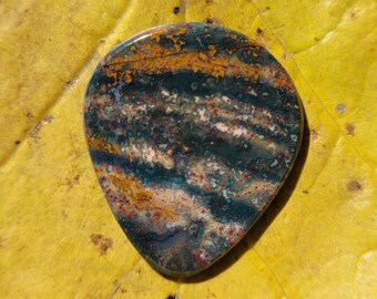 Bloodstone heliotroopsteen plectrum, standaard, 2,4 mm - P1789
