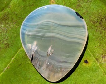 Mad River agaat plectrum, druppelvormig, 3,0 mm - P1811