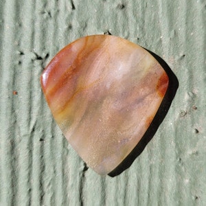 Fancy jasper stone guitar pick, jazz XL, 2.9 mm - P1435