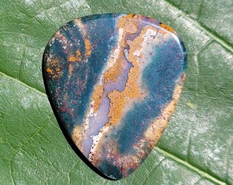 Gitaarplectrum van bloedsteen (heliotroop), standaard, 3,0 mm - P1840