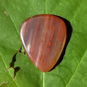 Arizona rainbow petrified wood stone guitar pick, standard, 2.6 mm - P1457