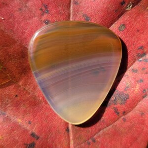 Thick Brazilian agate stone guitar pick, standard, 3.0 mm - P1716