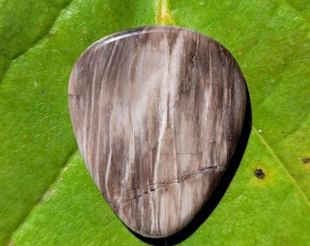 Plectrum van versteend hout fossiele steen, standaard, 2,6 mm - P1791