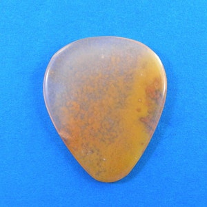 Stone guitar pick - Sunset agate - P486