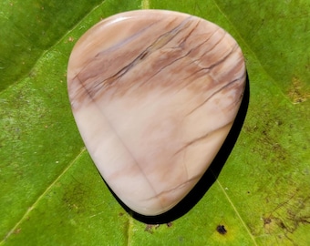 Dik plectrum van fossiele steen van versteend hout, standaard, 3,7 mm - P1819