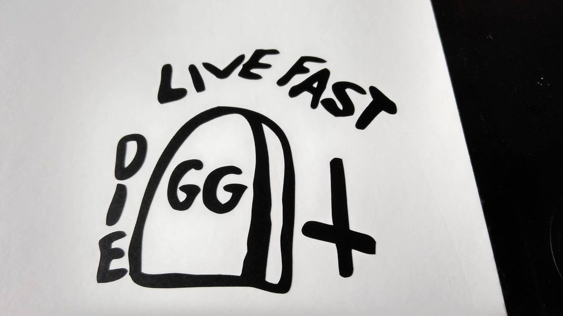 GG Allin Tattoo Vinyl Decal. Approximately 3 X 3 - Etsy