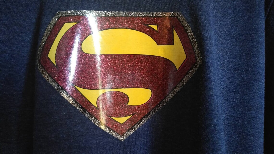 superman logo heat transfer