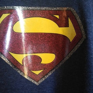 superman logo heat transfer