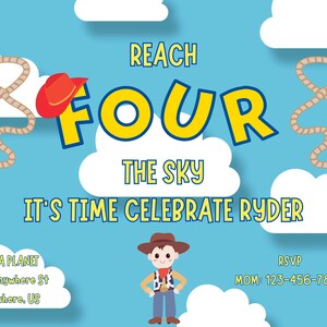 Reach &quot;FOUR&quot; the Sky Invitation