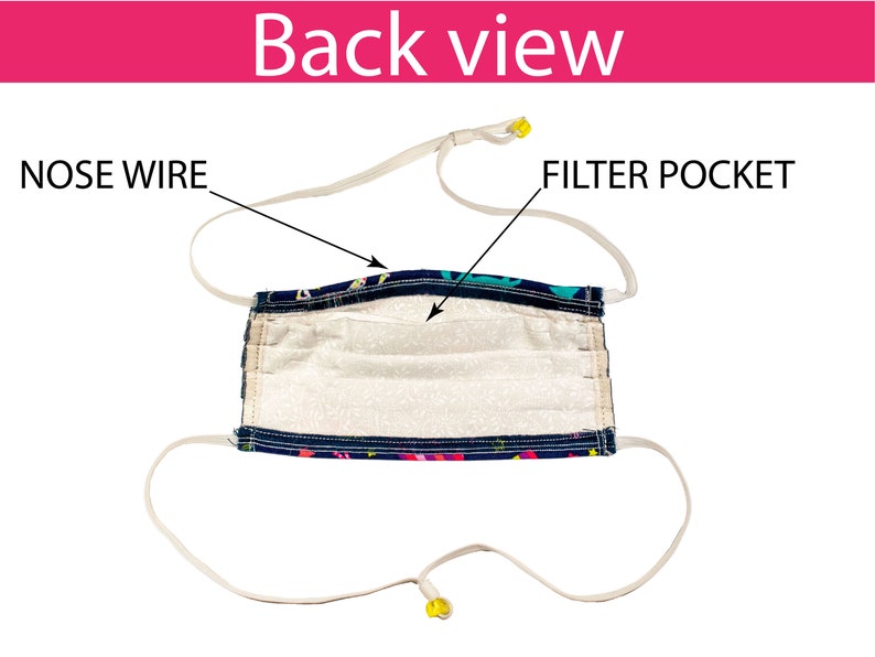 Children Face Masks Elastic Behind the Head Adjustable One Etsy