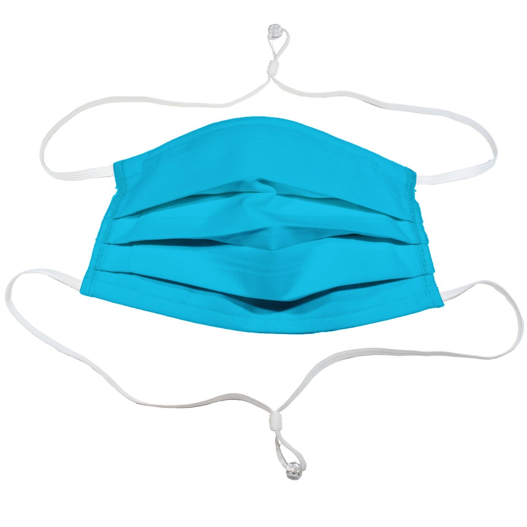 Aqua Face Mask Elastic Around Head,100 Cotton, Nose Wire, Filter