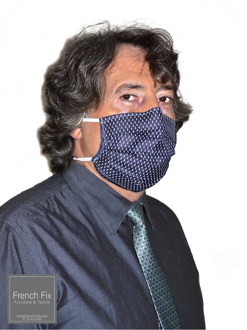 Preppy Face Mask Italian Cotton Tailored Highend Mask Etsy