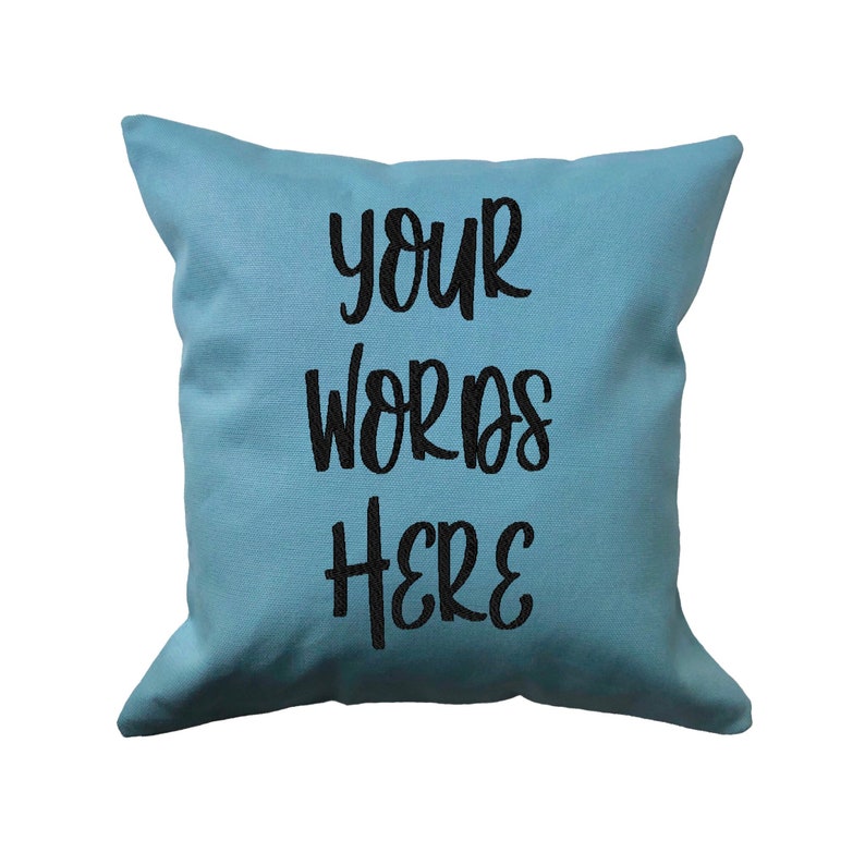 Custom words pillow custom text pillow custom pillow cover Etsy