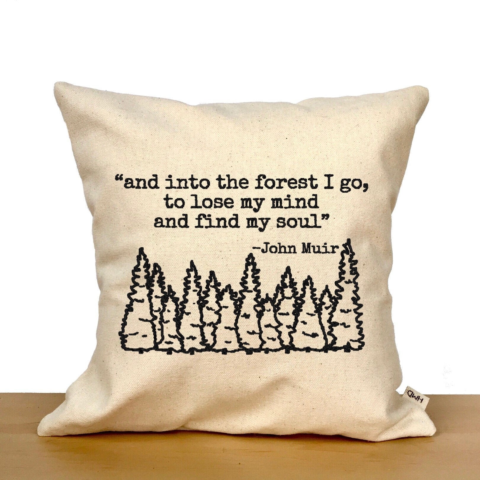 Nature pillow woodland pillow nature lover gift nature Etsy