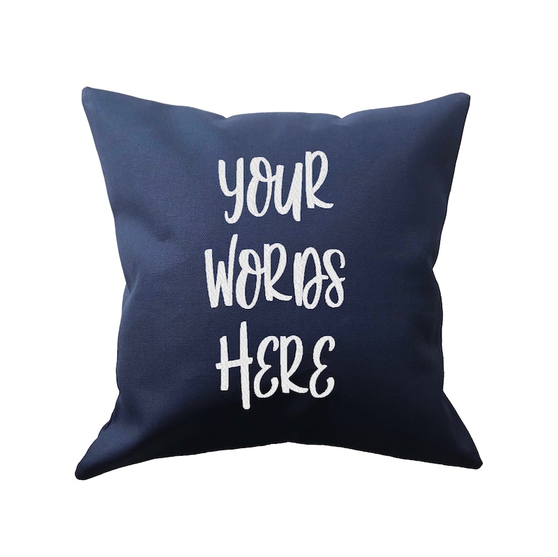 Custom words pillow custom text pillow custom pillow cover Etsy