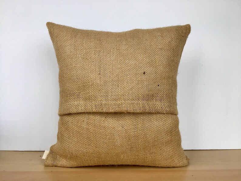 Custom burlap pillow burlap pillow case personalized burlap Etsy