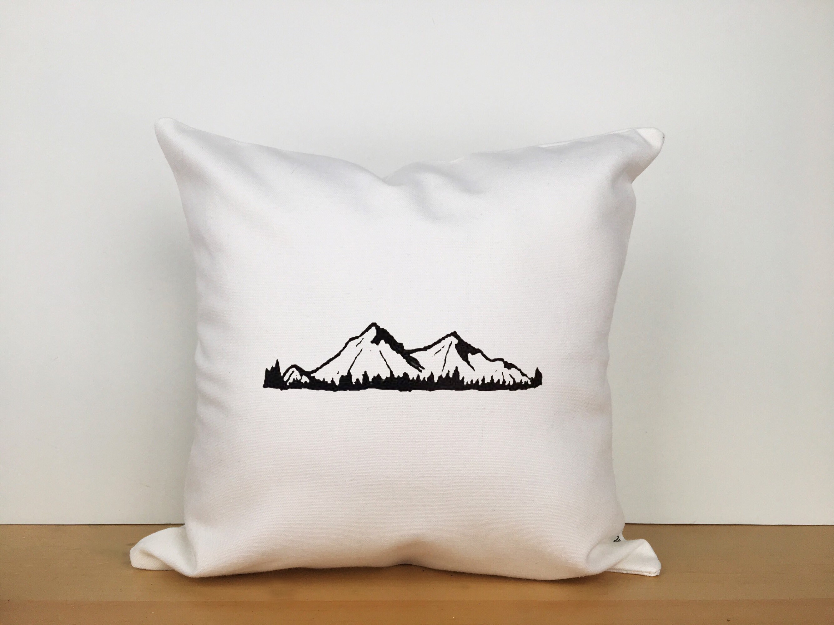 Mountain pillow mountain pillow cover mountain lovers Etsy