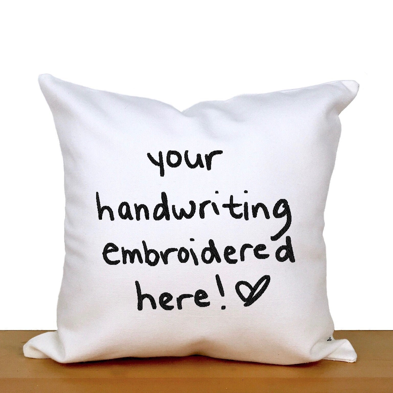 personalized handwriting pillow