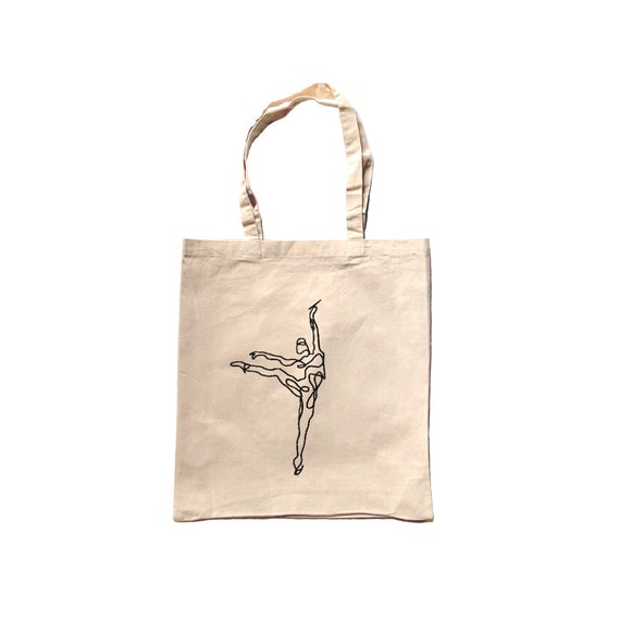 Tote Bag Personalized Dance Class Bag Ballerina Canvas Tote Bag Custom Tote Bag Tote Bag Dance Class Tote Bag Tote Bag Ballerina Bag