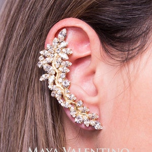 Special Occasion Sparkling Swarovski Crystal Ear Cuff For Her