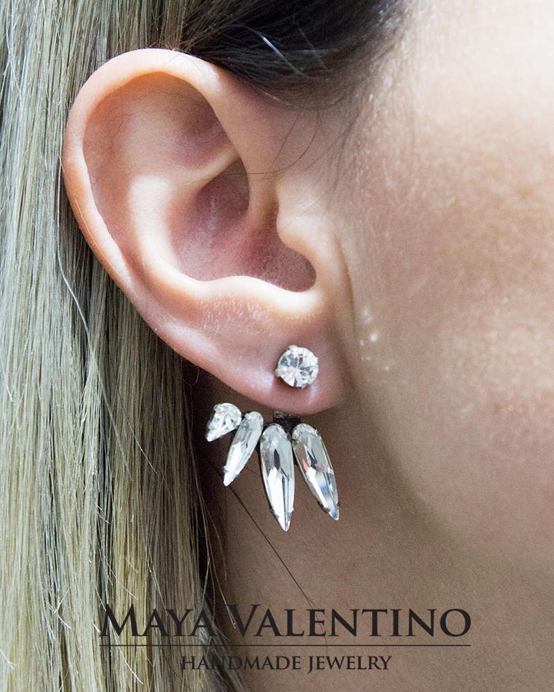 bridal ear jacket earrings
