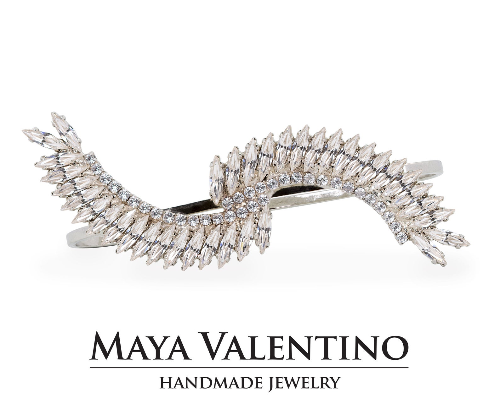 Bridal Palm Cuff Bracelet Champagne Bracelet Bridal Gold Etsy